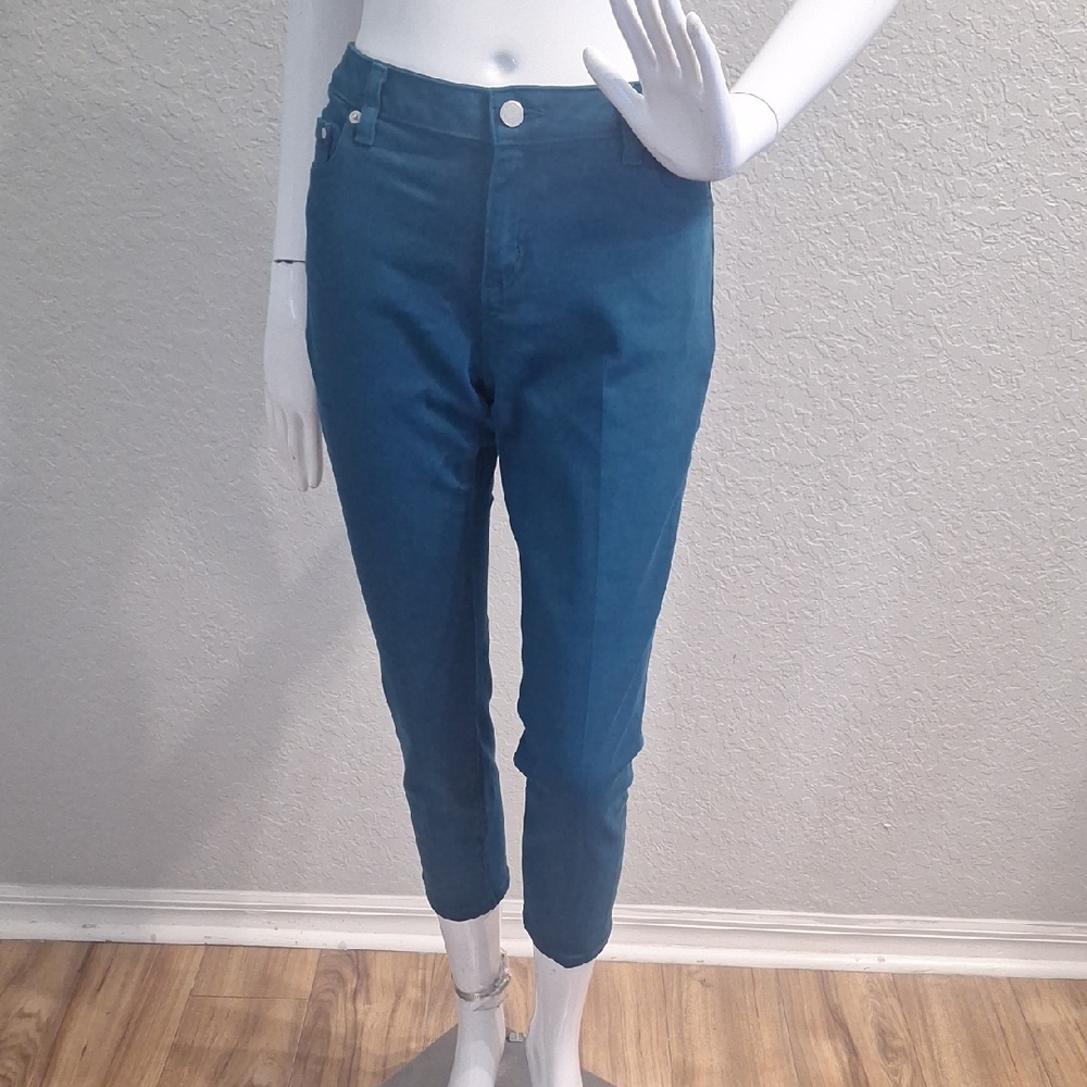 Michael Kors Cropped Blue /Green Jeans